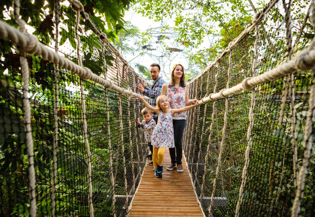 Families at the Eden Project