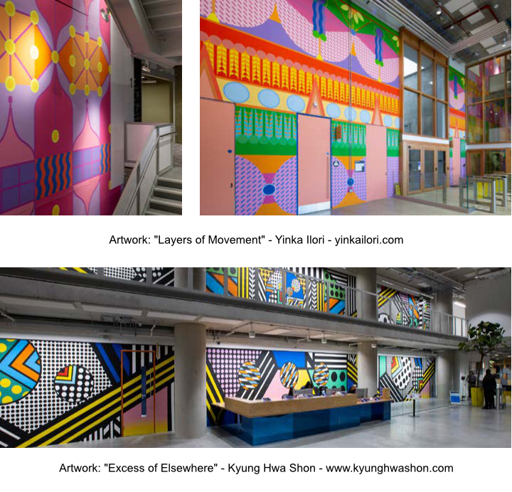 Artwork at Meta's London HQ